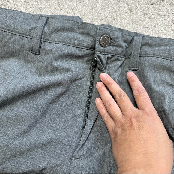 Free Fly Men’s Hybrid Shorts II 9” Performance Golf Fishing Heather Graphite 32 - Picture 10 of 16